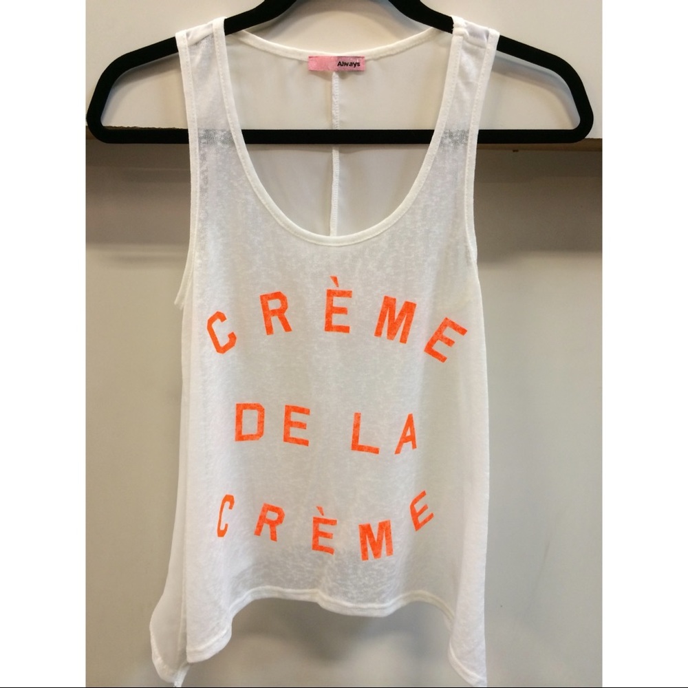 Creme De La Creme tank top